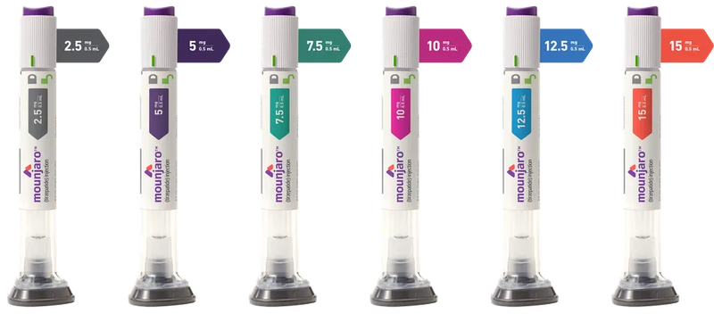 Mounjaro Tirzepatida 10mg/ml Solução Injetável 0,5ml + 4 Canetas Aplicadoras